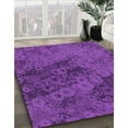 thumbnail image 2 of Ahgly Company Indoor Square Patterned Bright Purple Area Rugs, 6' Square, 2 of 6