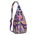 thumbnail image 1 of Classic Bohemian Sling Backpack - Timeless Paisley Print Shoulder Bag, Multi-Functional Pack for Cycling & Hiking, 1 of 4