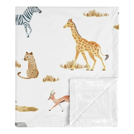 UPC: 0846480094142 | Jungle Baby Security Blanket Boy or Girl by Sweet Jojo Designs