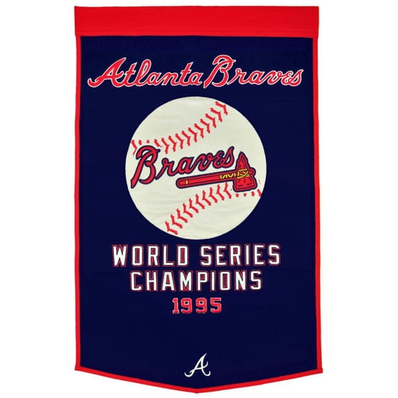 Atlanta Braves 24"x36" Dynasty Wool Banner