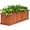 Cedar Brown, variant on Yunken Raised Garden Bed Flower or Vegetable Planter Window Mounted Plant Box for Garden, Yard Wood Box for Planting, 40"x12"x12"