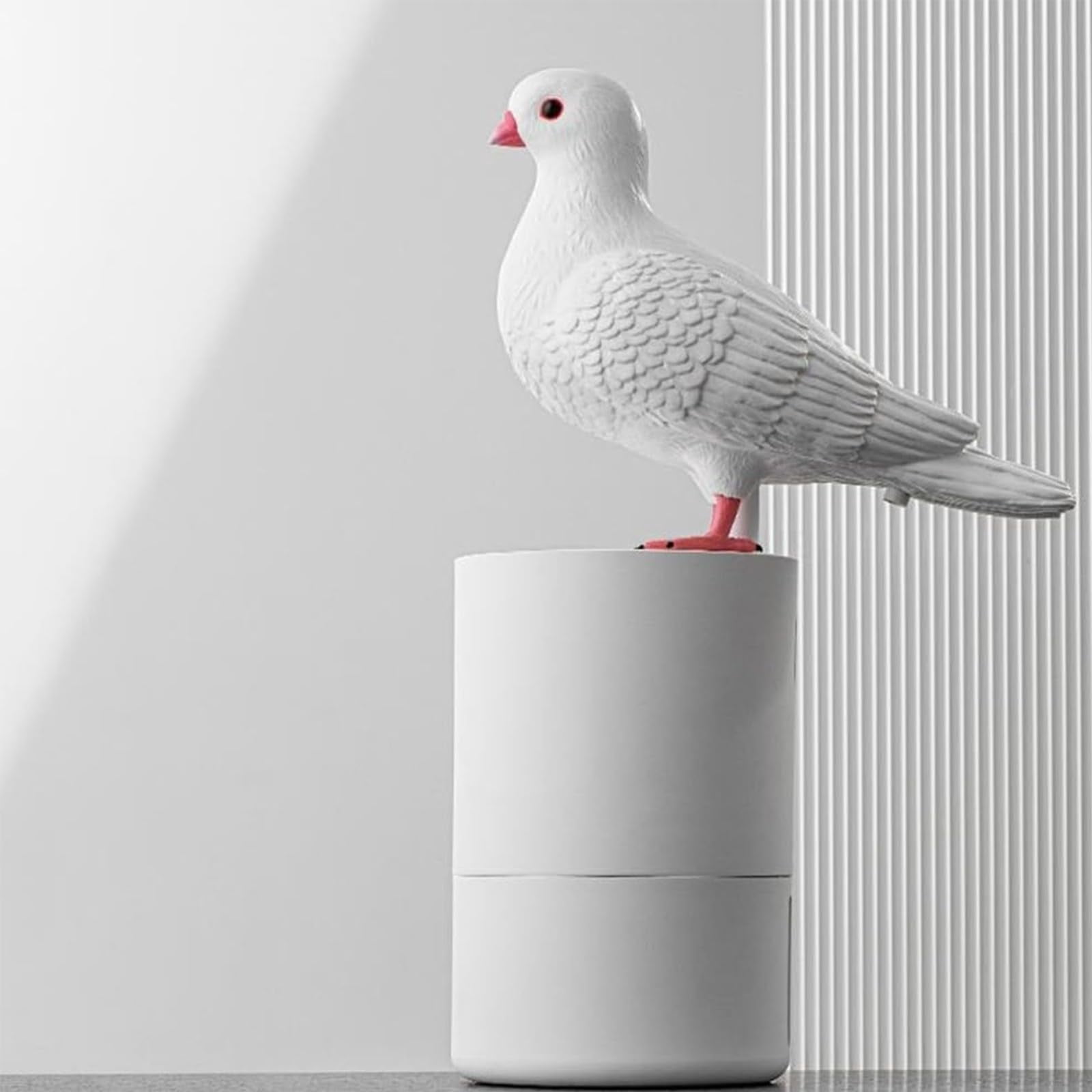 Pigeon Foam Soap Dispenser, Bird Poop Soap Dispenser, Unique Automatic Induction Foam Hand Washer, Funny Automatic Soap Dispenser, Bird Soap Dispenser for Kitchen Bathroom (Color_B)