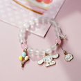 thumbnail image 2 of Versión coreana de pulsera de cuentas de cristal de doble capa con perro canela fresco y lindo para mujer, 2 of 2