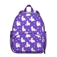 thumbnail image 1 of Adorable Alpaca Student Backpack – Cute Llama Cartoon Pattern with Kawaii Design, Lightweight and Durable for School, 1 of 6