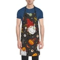 thumbnail image 2 of XMXT 1 Pcs Waterproof Kitchen Cooking Apron, Halloween Elf Print Adjustable Aprons for Women Men with Pockets, 2 of 9