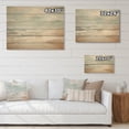 thumbnail image 4 of Designart "Simplicity Beach Landscape VI" Nautical & Beach Print on Natural Pine Wood, 4 of 5