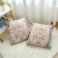 thumbnail image 6 of Boho Throw Pillow Covers 16x16 inch Set of 2,Boho Vintage Carpet Pattern Antique Ethnic Decor Double Sided Pattern Cushion Cover Soft Pillow Case Living Sofa Room Bed Square Pillow Cover, 6 of 7
