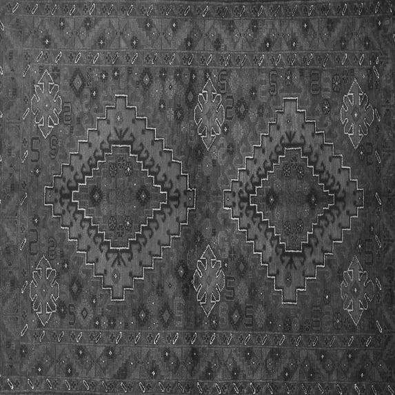 Ahgly Company Indoor Square Persian Gray Traditional Area Rugs, 6' Square