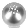thumbnail image 3 of J2 Engineering Universal Silver Manual Car Shifter Knob Aluminum Spherical Teardrop Shape with Adapter J2-SK-007-SL, 3 of 7