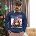 thumbnail image 5 of Christmas Sweatshirt, Patriotic Home of the Brave Gnome Sweatshirt, Military Support Holiday Sweatshirt, Unique Gnome Lover Gift for Women & Men, 5 of 5