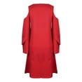 thumbnail image 3 of Gvmfive Women Cold Shoulder Casual A-line Loose Party Dress, 3 of 8