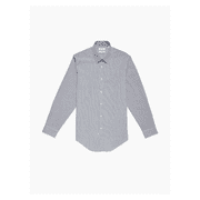 Calvin klein Slim Fit Performance Dress Shirt,Smoky Blue Stripe,Sz 16 34/35