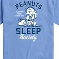 thumbnail image 2 of Peanuts - Peanuts Sleep Society - Men's Short Sleeve Graphic T-Shirt, 2 of 6