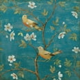 thumbnail image 2 of Brissonnet, Daphne 20x20 Gold Ornate Wood Framed with Double Matting Museum Art Print Titled - Blossom Blues, 2 of 4