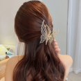thumbnail image 4 of Gorgeous Butterfly Crystal Hair Claw Clips - Strong Hold Non-Slip Hair Catch Barrettes for Thick and Thin Hair - Perfect Accessories for Women and Girls, 4 of 5