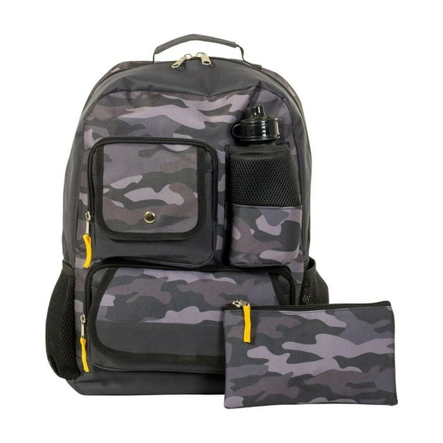 Ensemble Sac à Dos Jetstream 3 Pièces avec Trousse Scolaire et Bouteille d'Eau