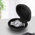 thumbnail image 6 of Pack of 2 Zipper Travel Watch Cases Single Watch Storage Boxes for Wristwatches and Smart Watches up to 50mm (Black), 6 of 7