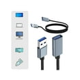 thumbnail image 4 of High Speed USB3.0 Extension Cable Type A Male to Female USB3.0 Extender for 5Gbps Fast Data Transfer and 5V2A Charging, 4 of 11