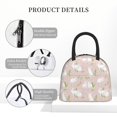 thumbnail image 4 of Qekee Rabbit Print Insulated Lunch Bag,Large Capacity Lunch Box,Reusable Lunch Tote Bags,Waterproof Cooler Bag,for Work, School, and Picnic, 4 of 6