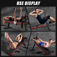 thumbnail image 3 of Folding Sit-Up Bench,Weight Bench for Full Body Workout,Home Gym Incline Decline Bench with Reverse Crunch Handle,3 Levels Fast Adjustable Height Exercise Ab Bench Machine for Core Abdomen, 3 of 6