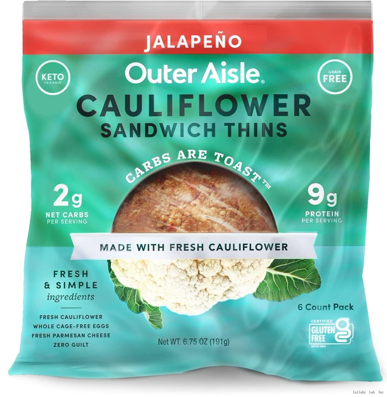 Cauliflower Bread Keto, Gluten Free, Low Carb Cauliflower 'Jalepeño