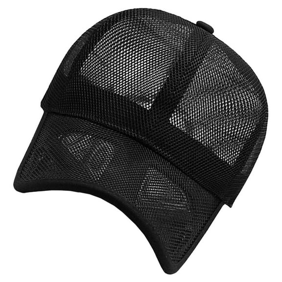 Hemoton Summer Mesh Baseball Hats Sunproof Hats for Outdoor Sports Workout Hats (Black)