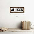 thumbnail image 2 of Framed Allison 4"x12" Metal Sign, Wall Décor for Kids Room and Nursery, 2 of 4