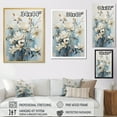 thumbnail image 4 of Designart "Beautiful White And Blue Magnolia Blooms II" Magnolias Wall Art Living Room, 4 of 7
