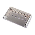 thumbnail image 1 of FELTECHELECTR Zinc Alloy Guitar Bridges and Saddles 1Pcs Silver Rectangular Top-Loading Design for Electric Guitar, 1 of 8