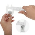 thumbnail image 4 of Unique Bargains 1 Pc Mini Eyebrow Measuring Ruler Double Scale Aliper Measuring Tool 8.27"x2.91" White, 4 of 6