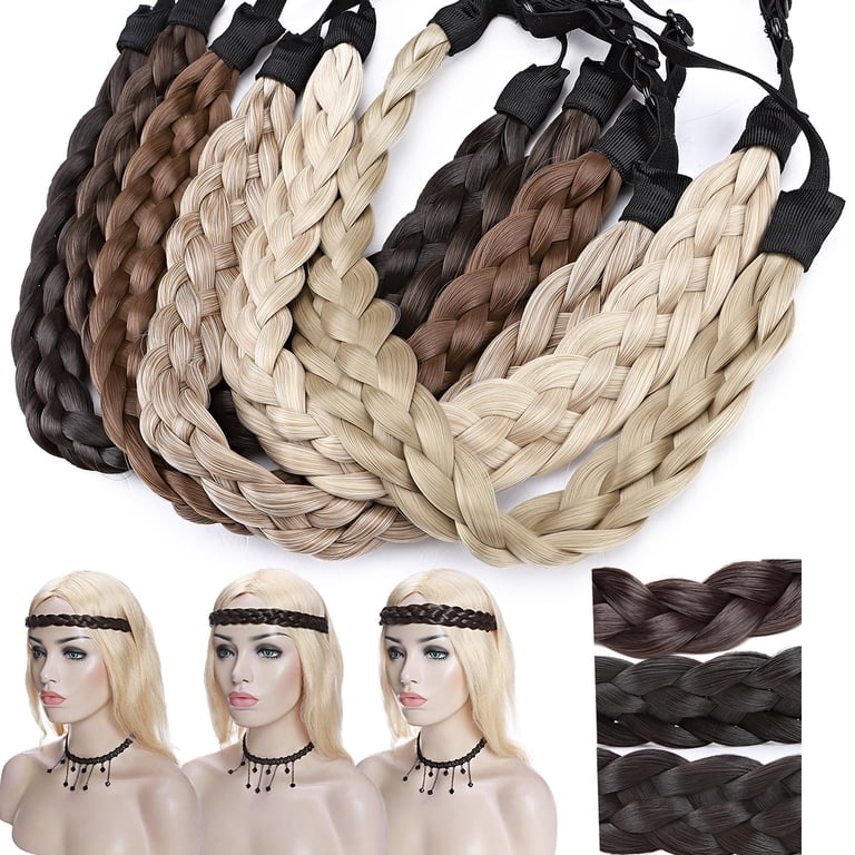 SEGO Braid Headband Chunky Braided Hair Band for Women Kids  display picture 3