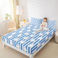 thumbnail image 2 of Manfei Cartoon Ghost Halloween Fitted Sheet Queen,Bat And Spider Web Bedding,3pcs,1 Fitted Sheet and 2 Pillowcases, 2 of 6