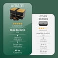 thumbnail image 5 of Umami Bento Box para adultos todo en 1 con 4 utensilios, 2 frascos de salsa y 2 divisores, tapa de bambú real, 100% a prueba de fugas, apto para microondas y lavavajillas, 5 of 5