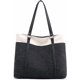 thumbnail image 1 of Tote Bag for Women Large Canvas Shoulder Purse for Travel Work Handbag Multi Pockets, 1 of 4