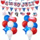 thumbnail image 1 of Kit de globos de fiesta, 29 unidades, decoración del 4 de julio, rojo, blanco y azul, 1 of 2