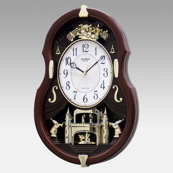 Rhythm Viola Entertainer 13-Inch Wall Clock