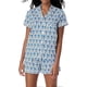 thumbnail image 1 of Womens Pajamas Set 2 Piece Button Down Monkey Shorts Set Y2k Preppy Loungewear Pjs 26s, 1 of 5