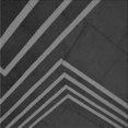 thumbnail image 1 of Ahgly Tapis d'Intérieur Lavable en Machine Carré Transitionnel Charbon Noir, 5 Pieds Carré, 1 of 7