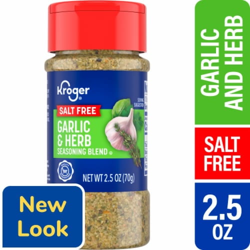 KR Salt Free Zesty Blend Garlic Herb Seasoning 2.5 oz - Pack of 2