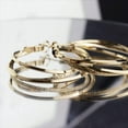 thumbnail image 6 of Large Chunky Gold Hoop Earrings for Women statement Huggie Fashion Prom Wedding Jewelry Gift, 6 of 12