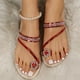 thumbnail image 5 of Amzcrzy Zapatos de mujer,Zapatos de mujer,Zapatillas de mujer, Pantuflas de mujer con punta de diamantes de imitación y suela plana con personalidad europea. Sandalias Mujer Zapatillas De Casa, 5 of 7