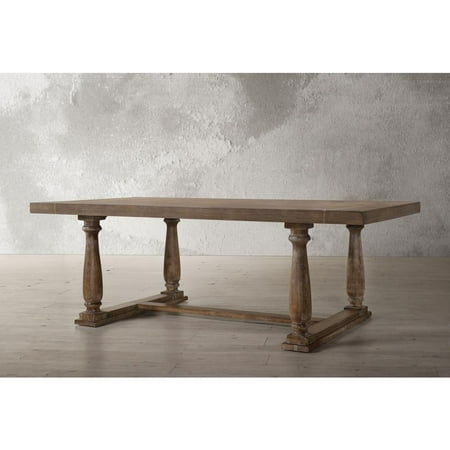 ACME Bernard Rectangular Dining Table in Weathered Oak
