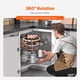 thumbnail image 5 of VEVOR Organizador de esquina cromado con forma de riñón de 2 niveles y 28" con gabinete Lazy Susan para esquina ciega, 5 of 9
