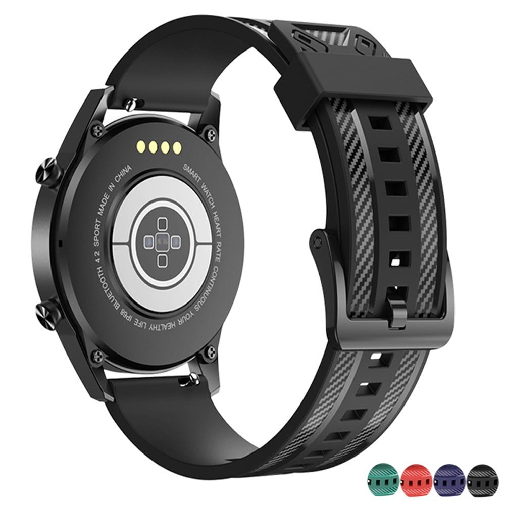 Yuiyuka mm 22mm Band For Samsung Galaxy Watch 4 Classic 46mm 42mm 5 Pro 45mm 5 40mm 44mm 4 44mm 40mm Active Bands Carbon Fiber Silicone Bracelet Huawei Watch Gt 2 3 Pro Strap Black Walmart Com