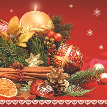 Keep Unique Christmas Napkins, Holiday Decoupage Napkins, Green Napkins, Dinner Napkins, Pack of 20