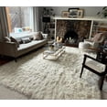 thumbnail image 3 of STYLISH 9x12 GREEK FLOKATI RUG💥LONG 3.5" SHAG PILE💥 OFF WHITE NATURAL WOOL AREA RUG, 3 of 7