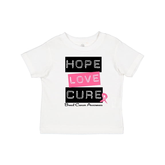 Inktastic Breast Hope Love Cure Boys or Girls Toddler T-Shirt