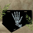 thumbnail image 4 of 1 Pcs Durable License Plate Covers & Frames, Skeleton Hand For Decorative Front, Waterproof For Decoration Aluminum License Plate Covers & Frames Cover For Men Women, 12" X 6", 4 of 6