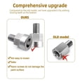 thumbnail image 3 of Adaptateur d'Axe de Remorque de Vélo Universel Coupleur en Acier Inoxydable Robuste avec Design Anti-Verrouillage pour Cargaison, Animaux & Remorques B,1 x kit d'Adaptateur d'Axe de Remorque de Vélo, Argent, 3 of 7