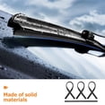 thumbnail image 3 of SKISUNO 4Pcs Sturdy Window Wiper Strip Replacement Black Rubber Windshield Wiper Blades, 3 of 8